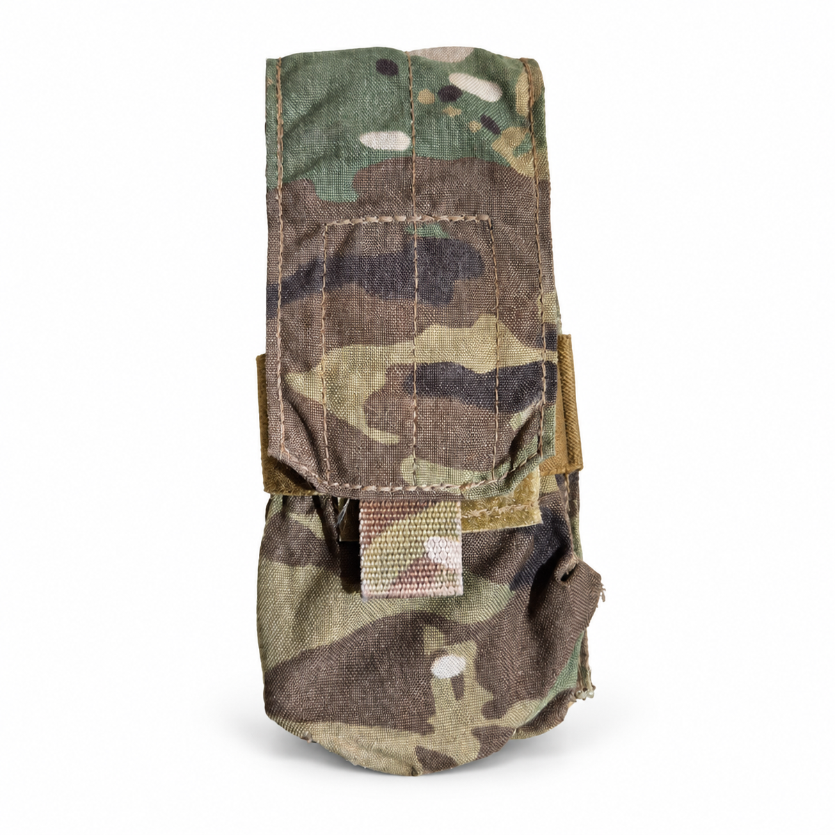 Eagle Industries MultiCam M4 double magazine pouch, used, front with flap closed