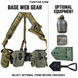 Fury28 collage distinguishing the six-piece base LC-2 web gear from optional shovel, carrier, canteen and cup