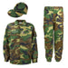 Optional Italian woodland uniform in XL Long with shirt, trousers and cap; add-on to LC-2 web gear
