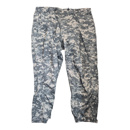 Camouflage pants on a white background