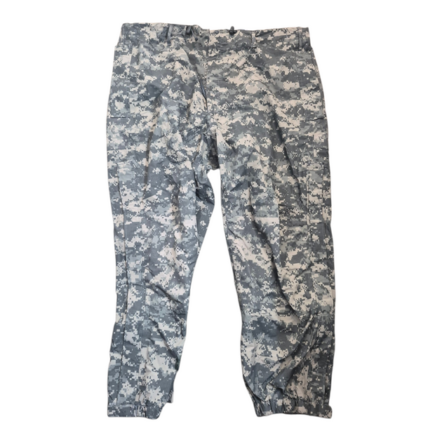 Camouflage pants on a white background