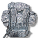 Back of army digital Camouflage backback