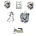 Back pack parts for army rucksack