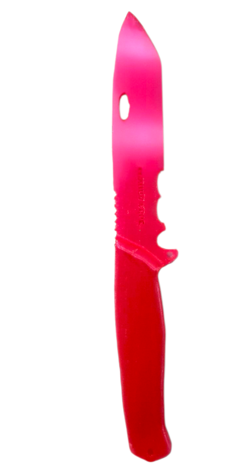 Neon CQB Training Knife - Hot Pink Rubber (3D Printed TPU)
