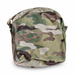 Used Persistent Systems Dual PTT System camouflage pouch, empty, front view
