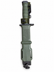 Front of sheathed Ontario M9 bayonet with handle retention strap.