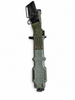 Rear of M9 scabbard with nylon hanger, belt attachment and mounting hardware.