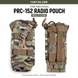 Fury28 collage showing front and rear of one TYR Tactical PRC-152 MultiCam radio pouch; one pouch included