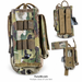 Fury28 collage showing front, rear and open views of one Paraclete MultiCam radio pouch