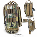 Fury28 collage showing front, rear and open views of one Paraclete MultiCam radio pouch
