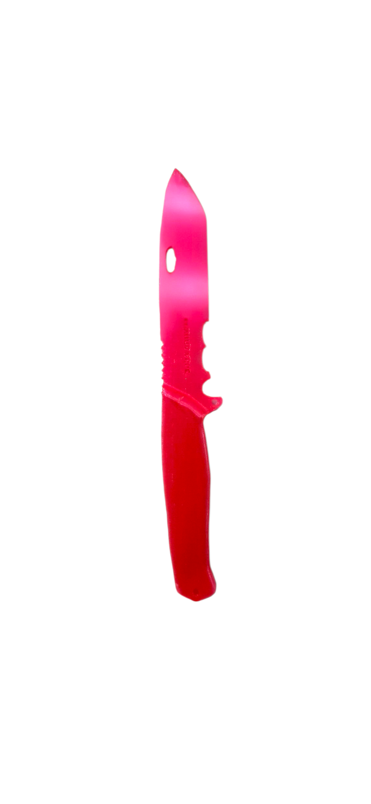 Neon CQB Training Knife - Hot Pink Rubber (3D Printed TPU)