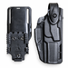Black Safariland SIG P320 P250 holster beside included belt mount and QLS receiver