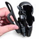 Close view of empty Safariland holster mouth and retention hood